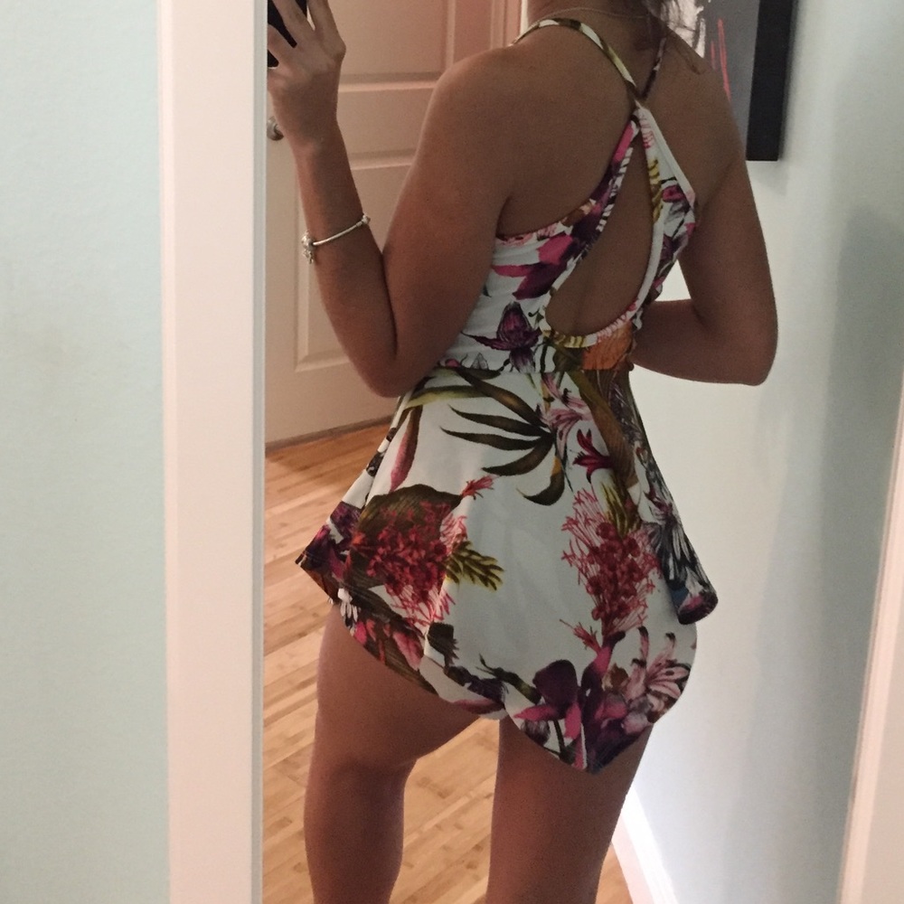Multicolor Floral Romper